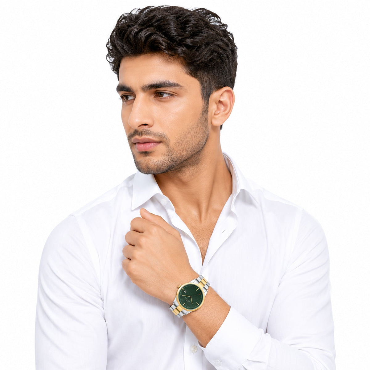 Daniel Wellington Round 43mm Green Dial Analog Men Watch - DW0DG1901