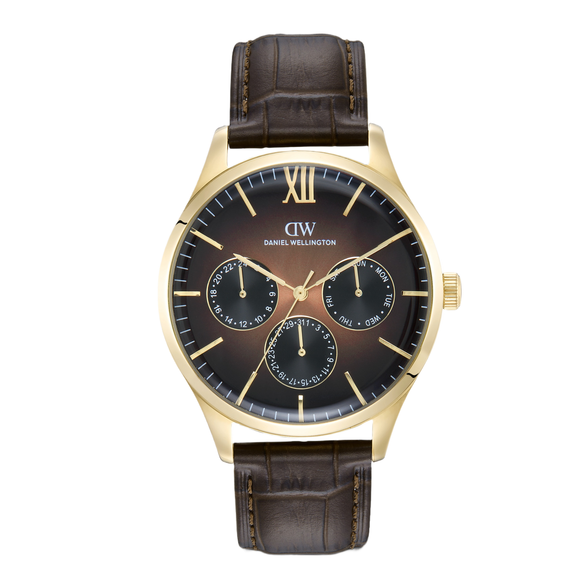 Daniel Wellington Round 41mm Brown Dial Analog Men Watch - DW0DG2401