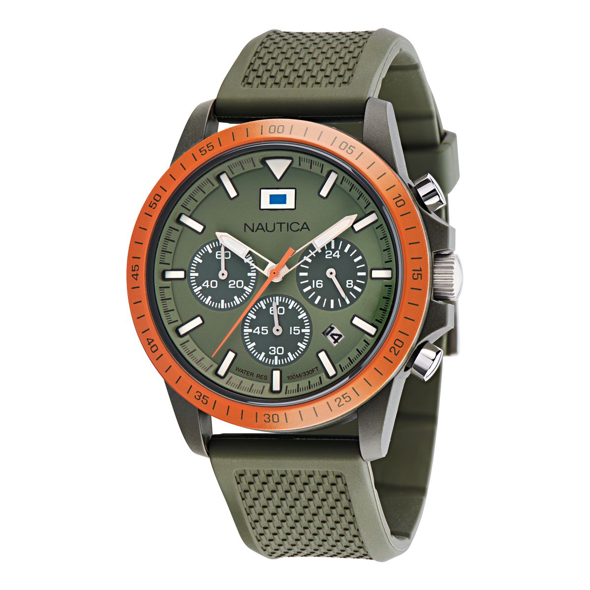 Nautica One Green Round Dial Quartz Analog Men Watch
