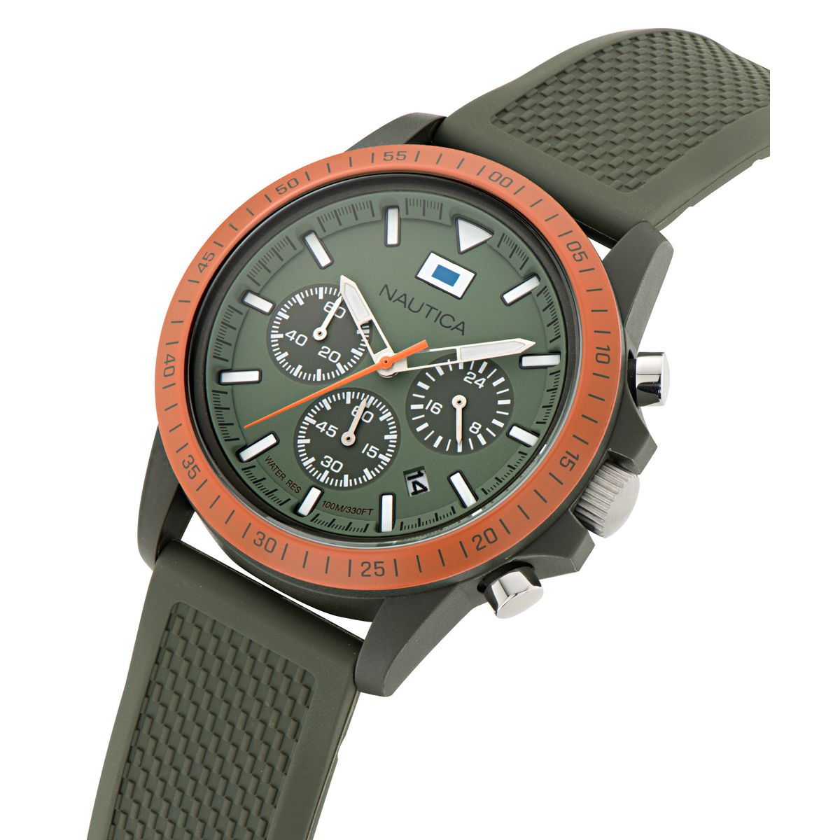 Nautica One Green Round Dial Quartz Analog Men Watch