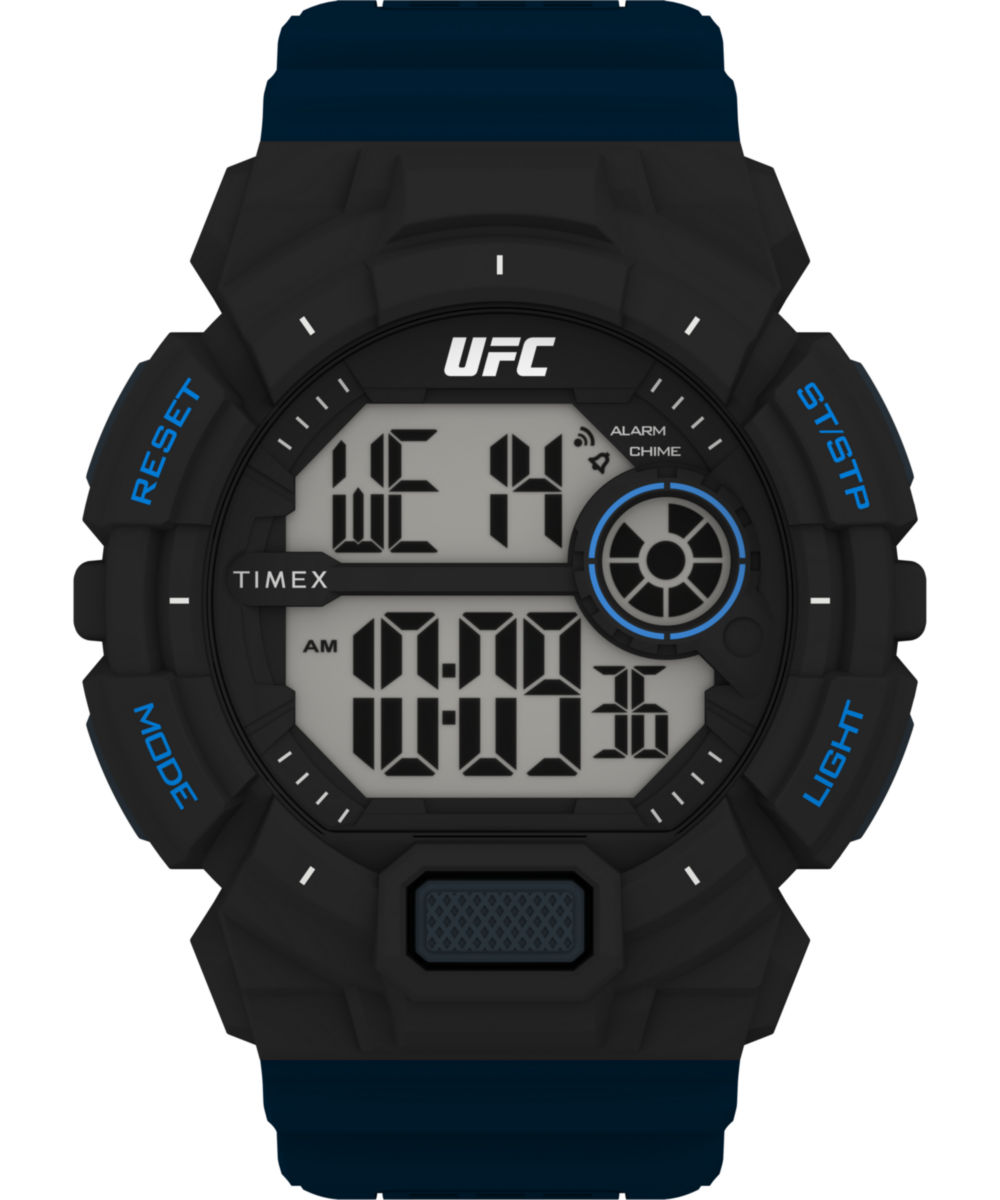 Timex UFC Round 50mm Silver Dial Digital Men Watch - TW5M535000D